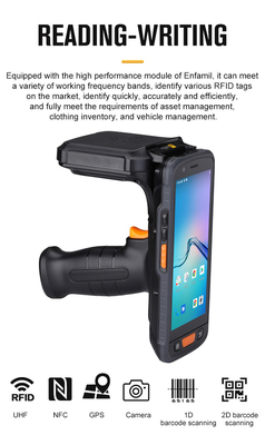 Android 13 Máy cầm tay chống nước chống sốc RFID UHF LF NFC máy đọc quét 2D PDA để thu thập dữ liệu